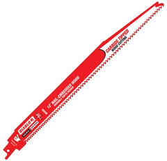 Diablo DS1206CWS3 Reciprocating Saw Blade, 12 in L, 6/9 TPI, Carbide Cutting Edge