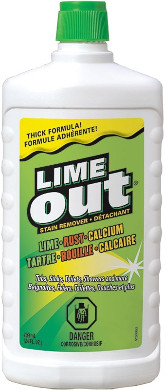 Lime Out C-AO06N Stain Remover, 709 mL, Liquid, Lime, Blue