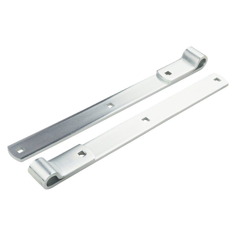 National Hardware N129-833 Screw Hook/Strap Hinge, 1/4 in Thick Leaf, Steel, Zinc Plated, 200 lb