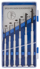 Vulcan JL36001 Screwdriver Set, 6-Piece, Steel, Chrome, Chrome (Handle)