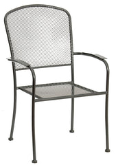 Seasonal Trends Arlington JYL-2077C Stackable Patio Chair with Mesh, 24 in W, 24-1/2 in D, 36-5/8 in H, Steel Seat