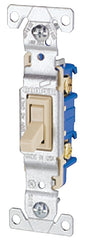 Eaton Wiring Devices 1301V Toggle Switch, 15 A, 120 V, Polycarbonate Housing Material, Ivory