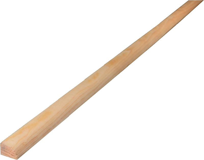ALEXANDRIA Moulding 0W126-20096C1 Base Moulding, 96 in L, 3/4 in W, 1/2 in Thick, Shoe Profile