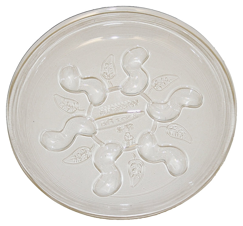 Gardener's Blue Ribbon Saucer Plus SP14 Plant Saucer, 14 in Dia, Round, Plastic, Clear