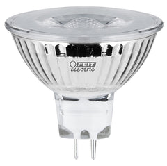Feit Electric BPFMW/930CA LED Bulb, Track/Recessed, MR16 Lamp, 35 W Equivalent, GU5.3 Lamp Base, Dimmable, Clear