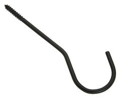 National Hardware V2666 Series N275-198 Ceiling Hook, 6 in L, Steel, Black