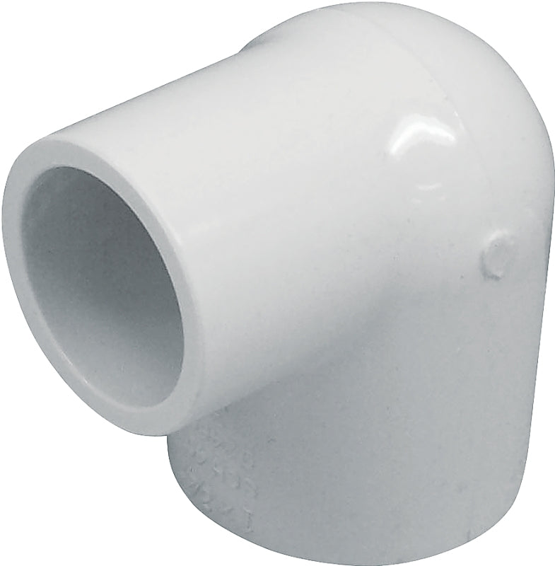 Lasco 406131BC Reducing Pipe Elbow, 1 x 3/4 in, Slip, 90 deg Angle, PVC, White, SCH 40 Schedule, 270 psi Pressure