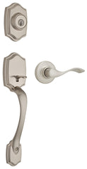 Weiser Brentwood x Belmont Series GLC9471BDH/BLM 15 Single-Lock Handleset, 3 Grade, Keyed Key, Satin Nickel, K Keyway