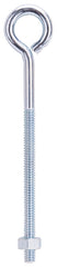 ProSource LR273 Eye Bolt, 6 mm Thread, Machine Thread, 3 in L Thread, 31/32 in Dia Eye, 143 lb Working Load, Steel, Zinc