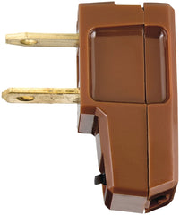 Eaton Wiring Devices BP2600-6B-L Electrical Plug, 2 -Pole, 15 A, 125 V, NEMA: NEMA 1-15, Brown