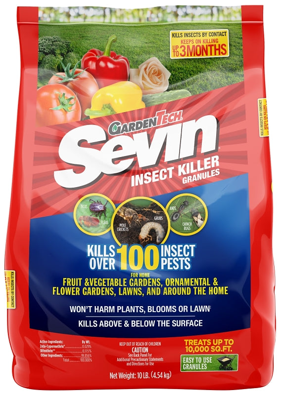 Sevin 100530028 Lawn Insect Killer, Granular, 10 lb