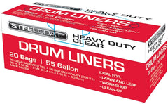 Steelcoat FG-P9934-10A Drum Liner, 55 gal, Clear