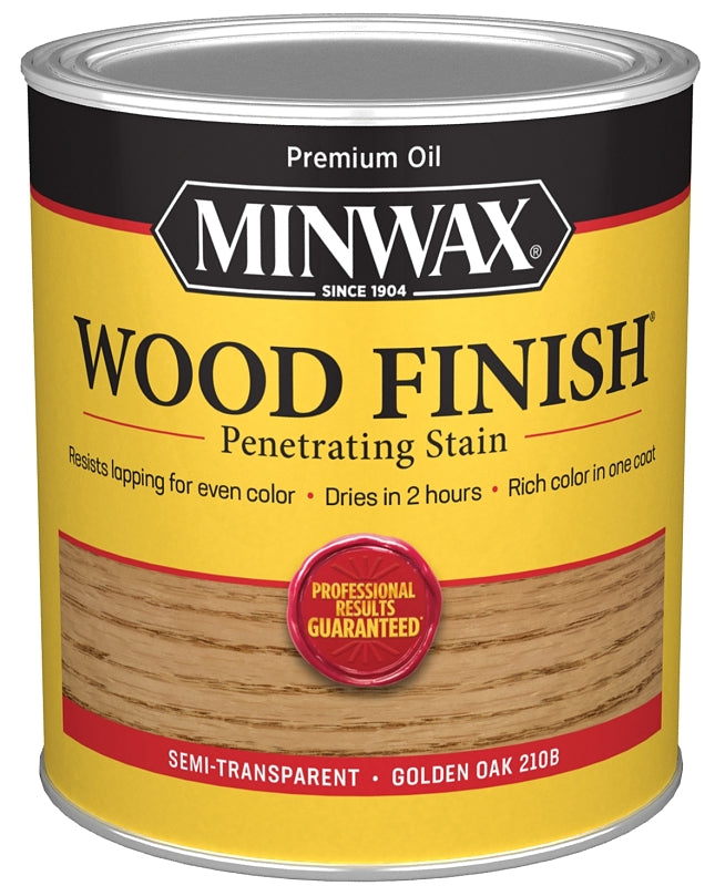 Minwax Wood Finish 70001444 Wood Stain, Golden Oak, Liquid, 1 qt, Can