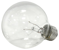 Sylvania 15869 Incandescent Bulb, 25 W, G25 Lamp, Medium Lamp Base, 165 Lumens, 2850 K Color Temp, 1500 hr Average Life