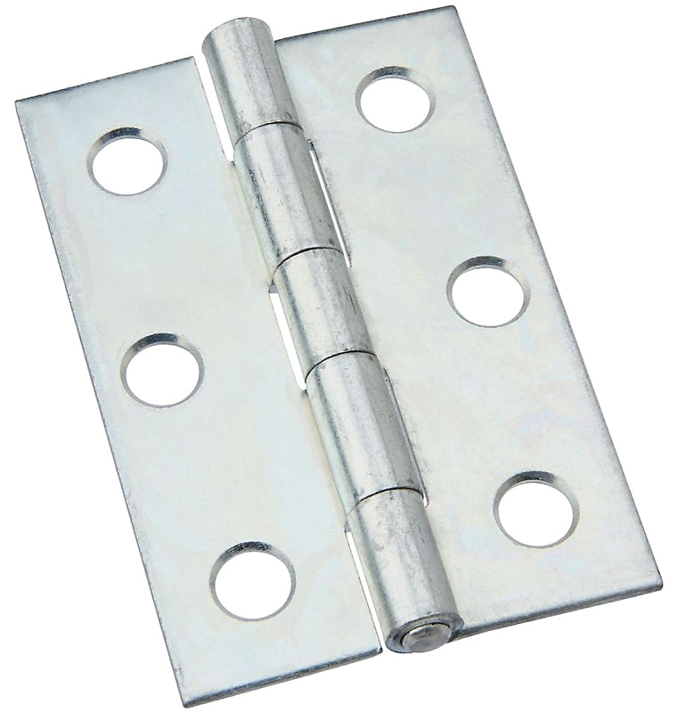 National Hardware N146-241 Utility Hinge, 2-1/2 in W Frame Leaf, 0.056 in Thick Frame Leaf, Steel, Zinc, 20 lb