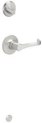Schlage J Series JH59TOR619 Torino Inside Handleset, Grade 3 Grade, Mechanical Lock, Metal, Satin Nickel, Lever Handle