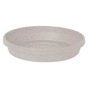 Bloem STT0682 Terra Saucer, 6 in Dia, Round, Plastic, Vanilla Bean