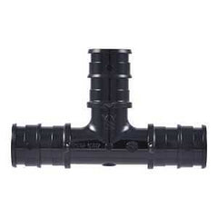 SharkBite UA362A5 Expansion Reducing Tee, 1/2 in, Barb, Polysulfone, Black, 160 psi Pressure