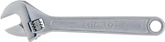 Stanley 87-369 Adjustable Wrench, 8 in OAL, 1-1/20 in Jaw, Steel, Chrome