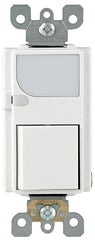 Decora 6526-W Combination Switch, 15 A, 120 VAC, Back Wire, Side Wire Terminal, White