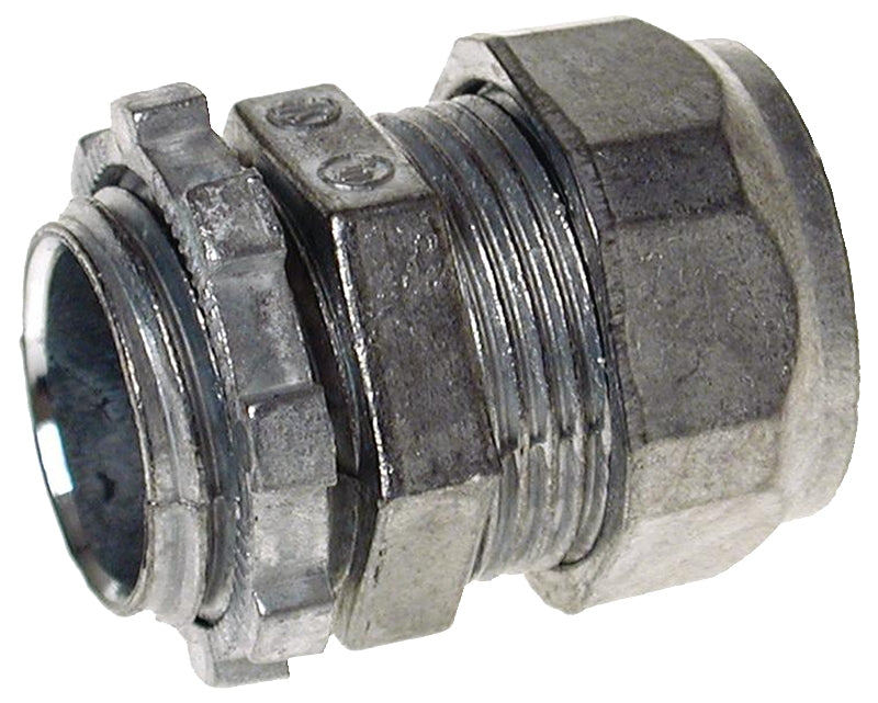 Hubbell CCZ050R4 Conduit Connector, 1/2 in Compression, Zinc