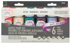Testors 297582 Craft Paint Set, Assorted, 2 oz, Bottle