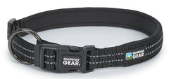 Guardian Gear ZA0006 12 30 Dog Collar, O-Ring Link, 12 to 30 in L Collar, Nylon, Jet Black