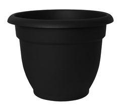 Bloem Ariana 20-56916 Planter, 17-3/4 in W, Plastic, Black