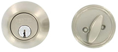 Dexter JD60V619 Deadbolt, Satin Nickel, Metal, C Keyway, Re-Key Technology: Traditional, Residential, Grade 3 Grade