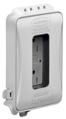 Taymac ML500WCN Weatherproof In-Use Box Cover, 1 to 3-1/2 in L, Polycarbonate/Synthetic Neoprene, White