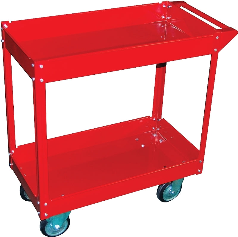 ProSource TC4102 Service Cart, 16-1/8 in OAW, 32-1/4 in OAH, 33-1/4 in OAD, Red