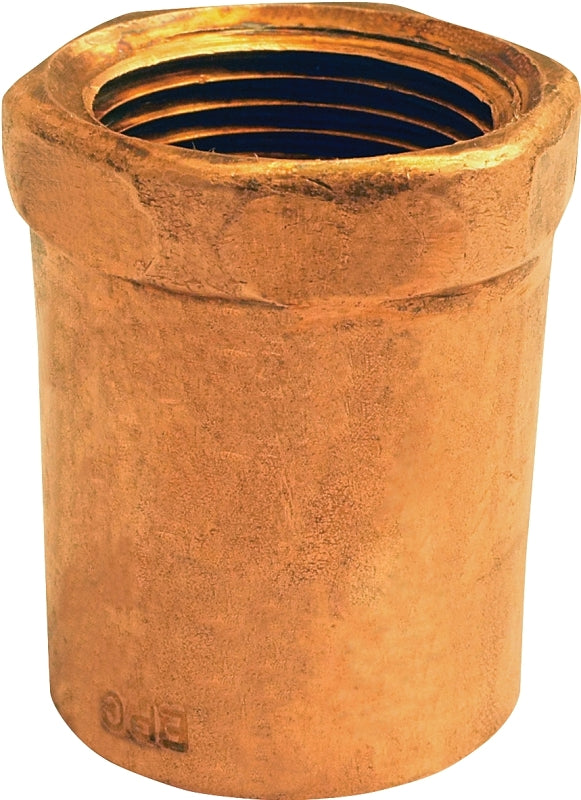 EPC 103R Series 30166 Reducing Pipe Adapter, 1 x 3/4 in, Sweat x FNPT, Copper