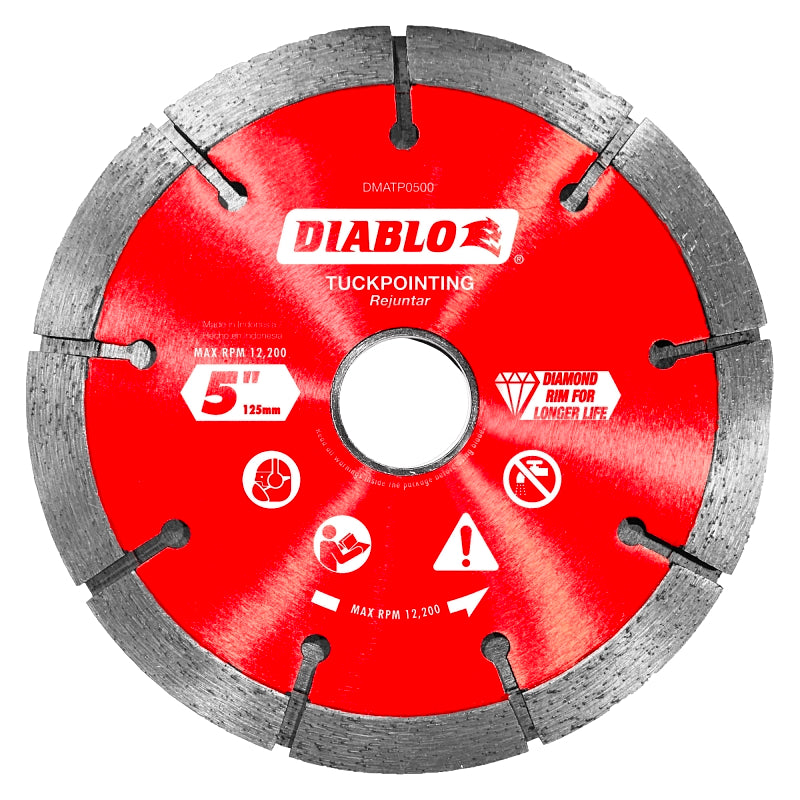 Diablo DMATP0500 Saw Blade, 5 in Dia, Segmented Rim