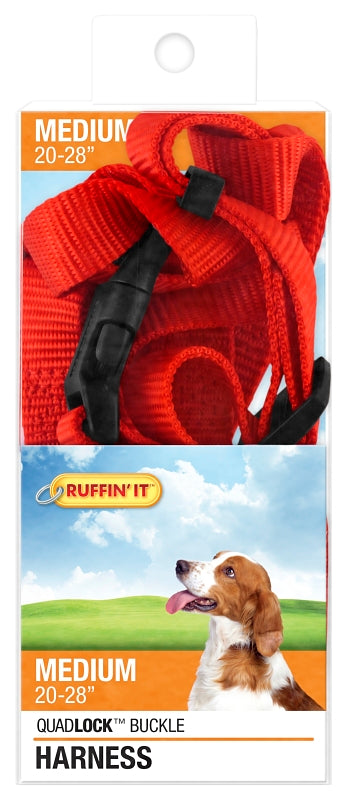 Ruffin'It 41473 Adjustable Harness, 3/4 in x 20 to 28 in, Buckle, Nylon, Assorted