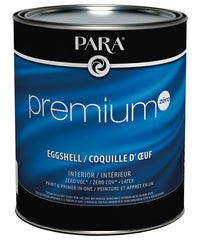Para Premium Series 9995-14 Interior Paint, Solvent, Water, Eggshell, Neutral, 1 qt, 420 to 480 sq-ft Coverage Area