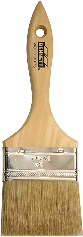 BENNETT WOOD BR 75 Paint Brush, 3 in W