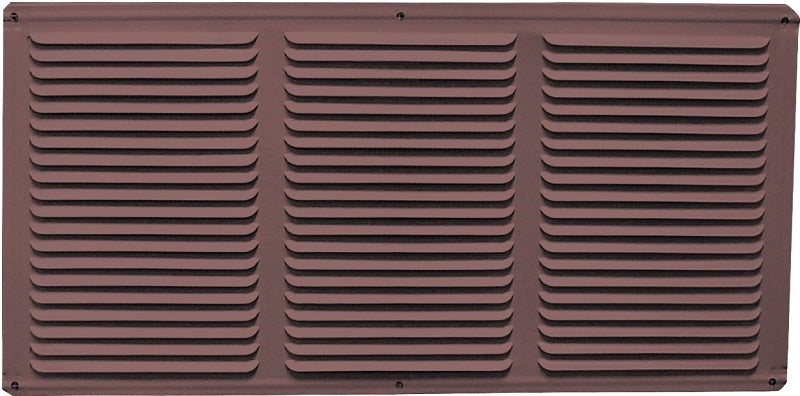 Master Flow EAC16X8BR Undereave Vent, 65 sq-ft Net Free Ventilating Area, Aluminum, Brown