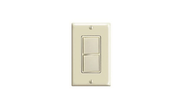 Decora C21-05679-00I Rocker Switch, 15 A, 120/277 V, SPST, Lead Wire Terminal, Ivory