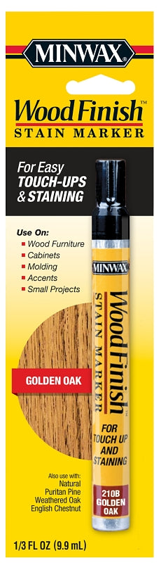 Minwax Wood Finish 63481000 Stain Marker, Golden Oak, Liquid, 0.33 oz