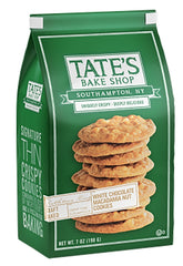 Tate's Bake Shop 1001019 Cookies, Macadamia Nut, White Chocolate, 7 oz, Bag