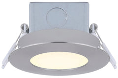 Canarm DL-3-6RR-BN-C Downlight, 120 V, 1-Lamp, LED Lamp, Brushed Nickel