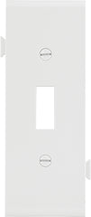 Eaton Wiring Devices STC1W Wallplate, 4-7/8 in L, 3.12 in W, 1 -Gang, Polycarbonate, White, High-Gloss