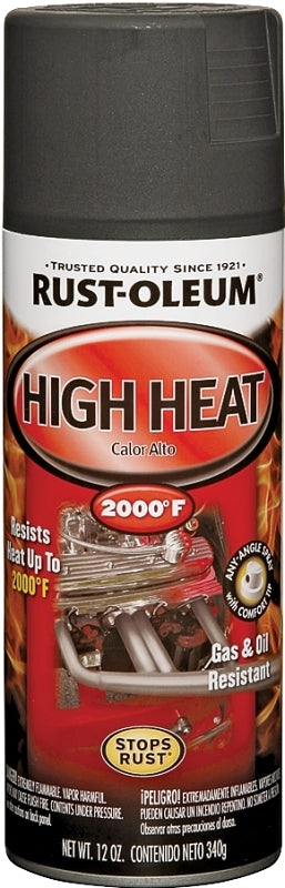 Rust-Oleum Automotive 248903 Engine Spray Paint, Flat, Black, 12 oz, Can