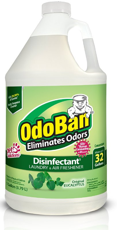 Odoban 911061-G4 Eliminator and Disinfectant, 1 gal Bottle, Eucalyptus