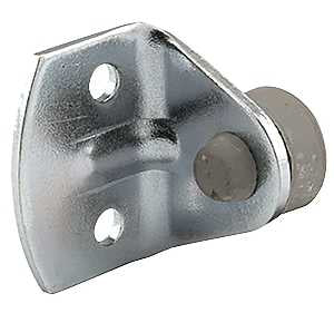 Prime-Line D 1702 Wardrobe Door Bumper, 5/8 in Dia Base, Rubber/Steel, Nickel