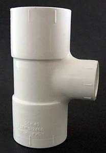 Xirtec 140 435871 Pipe Tee, 1-1/4 x 1 in, Socket x Socket x FPT, PVC, White, SCH 40 Schedule, 150 psi Pressure