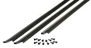 M-D 01156 Jamb Weatherstrip Kit, 7/8 in W, 3/16 in Thick, 84 in L, Aluminum/Vinyl
