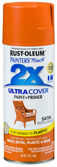 2X Ultra Cover 334089 Spray Paint, Satin, Rustic Orange, 12 oz, Can