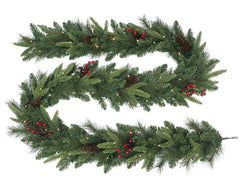 Puleo Asia Limited 333-4463-G9 Pre-Lit Pacific Fir Garland, 240 Tips, B/O, 9 ft