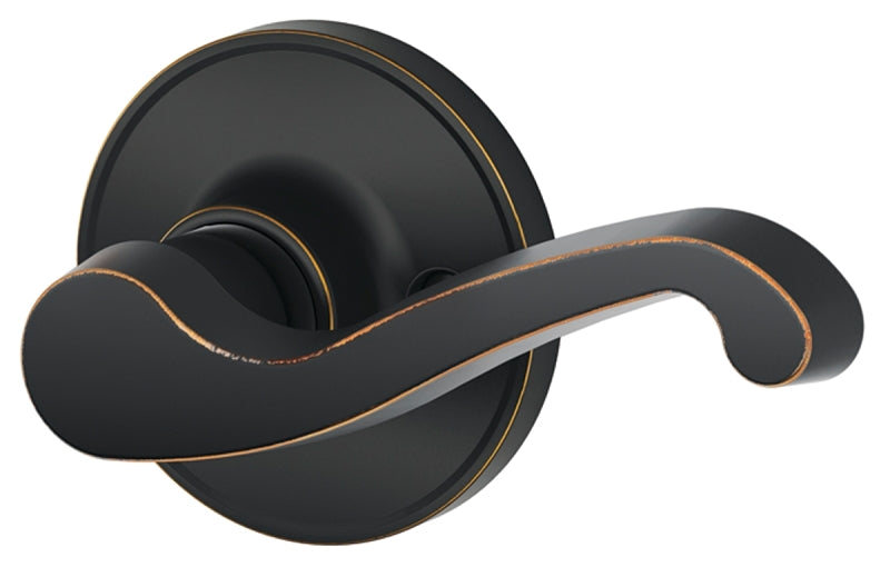 Schlage J Series J170LAS716RH Dummy Lever, Mechanical Lock, Aged Bronze, Lever Handle, Metal, Residential, Grade 3 Grade